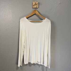 by Chico’s Ivory Long Sleeve Tee Size 2